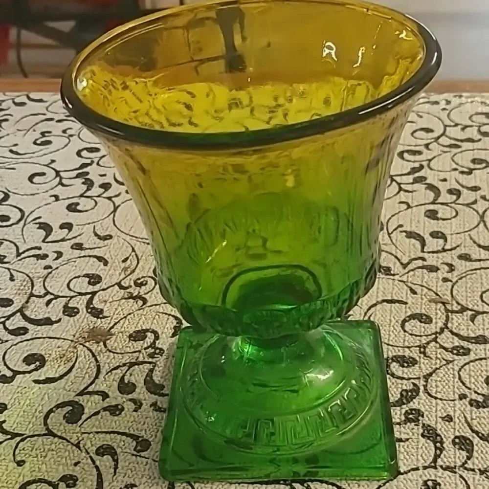 Vintage Green Glass Vase